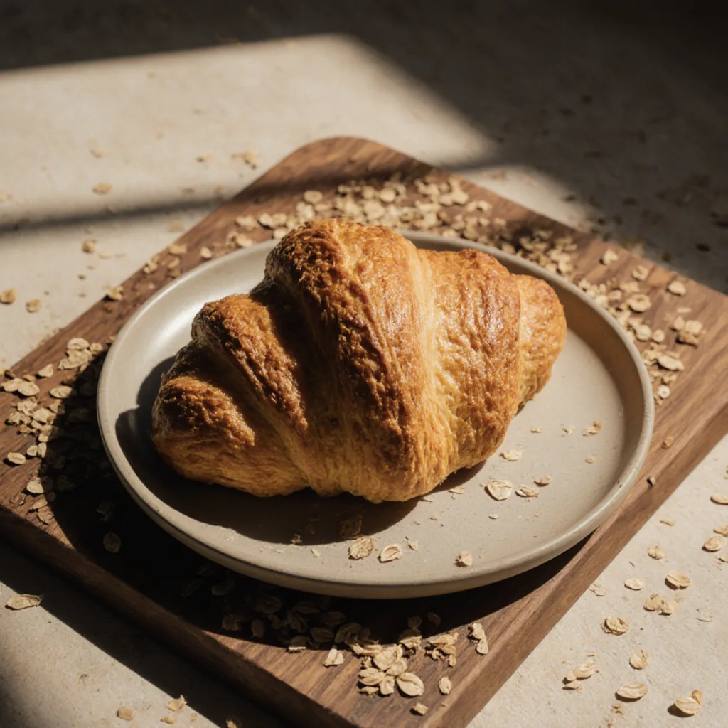 Butter croissant at Slow Start Coffee
