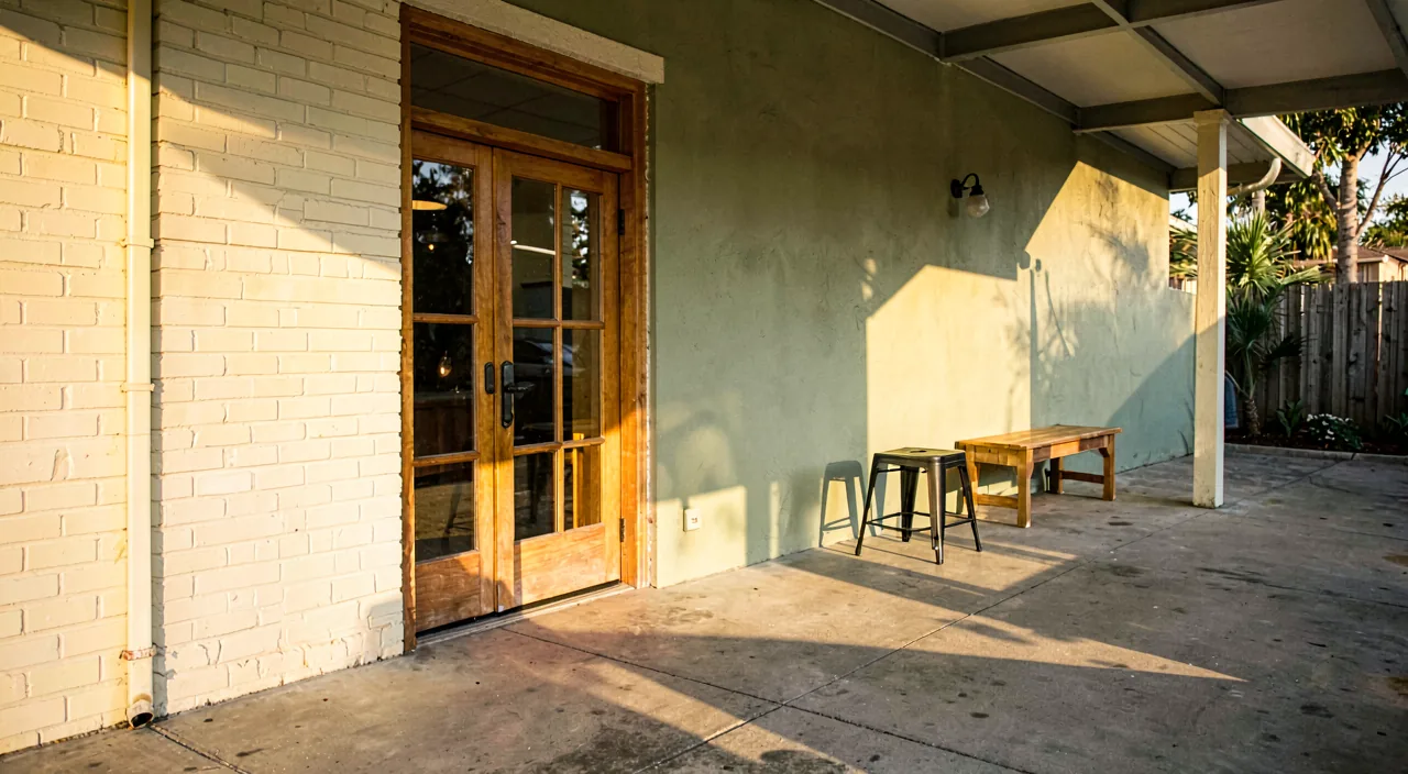 The front door on Kettleford Street